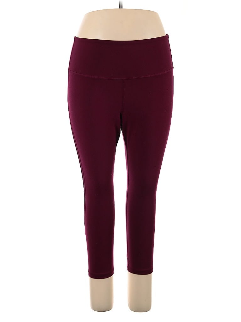 Pre-owned Active By Old Navy Active Pants In Burgundy