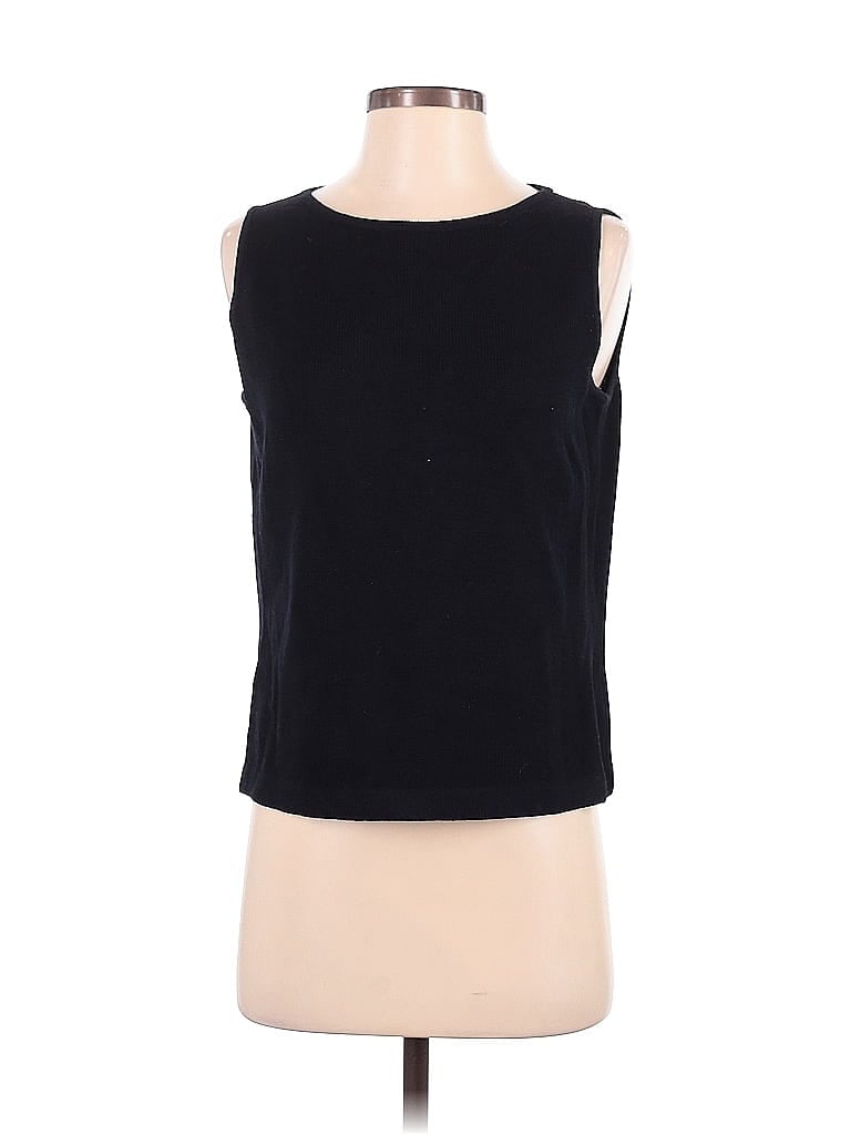 St. John Black Sleeveless T-Shirt Size S - photo 1