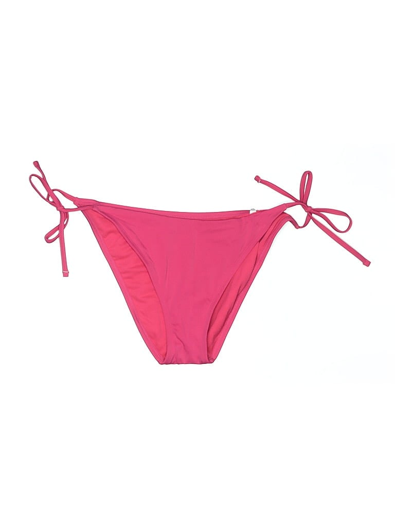 Shade & Shore Solid Pink Swimsuit Bottoms Size L - photo 1