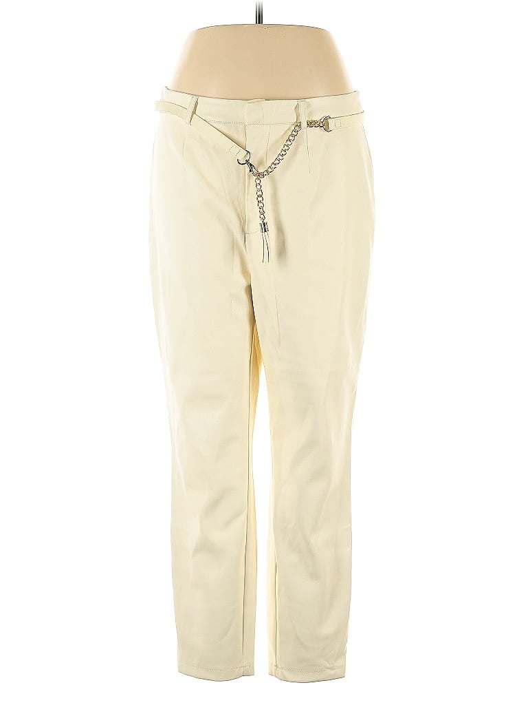 Marc New York Andrew Marc 100% Polyurethane Ivory Casual Pants Size 14 - photo 1