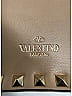 Valentino Garavani 100% Leather Tan Nappa Rockstud Wristlet Clutch One size - photo 4