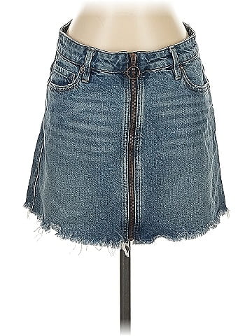 We the Free Denim Skirt (view 1)