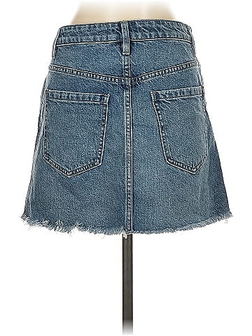 We the Free Denim Skirt (view 2)