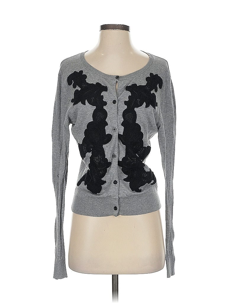 Pre-owned Cabi Cardigan Sweater In Gray