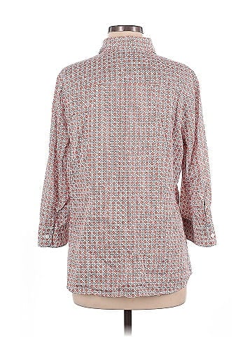 Foxcroft 3/4 Sleeve Button-Down Shirt (view 2)