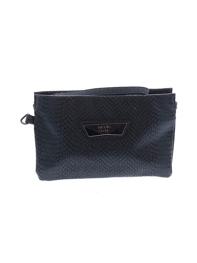 Nicole by Nicole Miller Chevron-herringbone Black Blue Crossbody Bag One size - photo 1