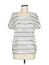 The Limited 100% Polyester Ivory Short Sleeve Top Size M - photo 1