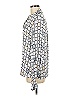 Etcetera 100% Viscose Print Silver Long Sleeve Blouse Size 8 - photo 5