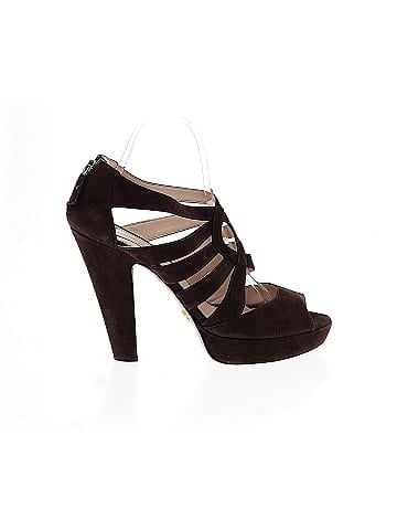 Prada Suede Platform Heels (view 1)