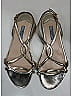 Prada 100% Patent Leather Ivory Gold Patent Flat Sandals Size EU 35 1/2 - photo 5