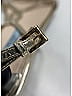 Prada 100% Patent Leather Ivory Gold Patent Flat Sandals Size EU 35 1/2 - photo 4