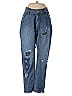 ONE X ONETEASPOON Hearts Blue Jeans Size 27 waist - photo 1