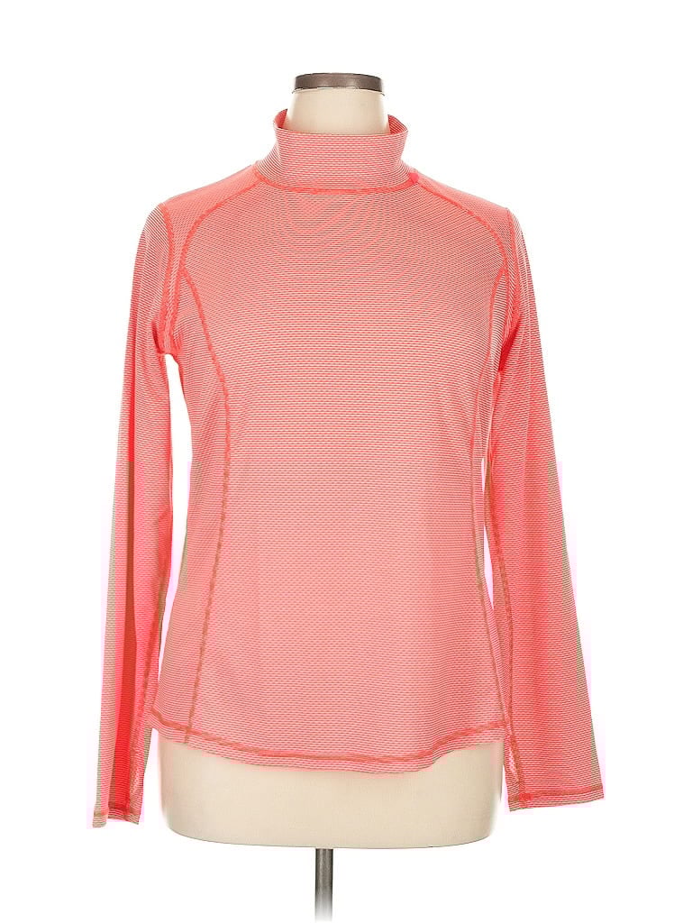Pre-owned Xersion Long Sleeve Turtleneck In Pink