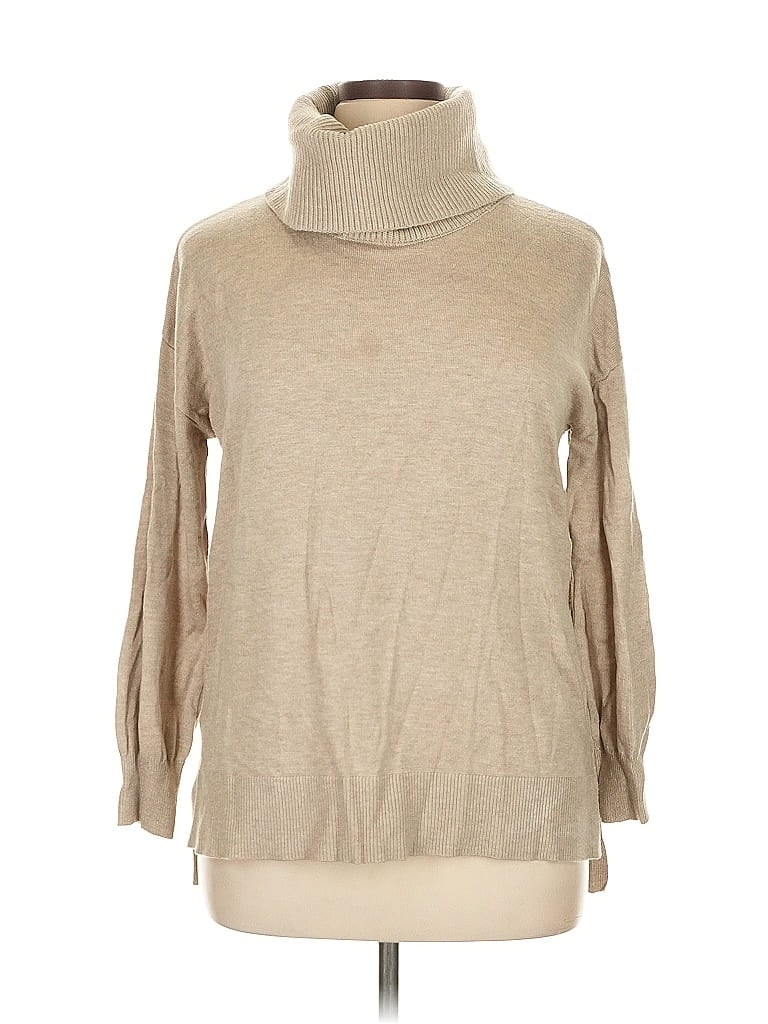Pre-owned Ann Taylor Loft Turtleneck Sweater In Brown