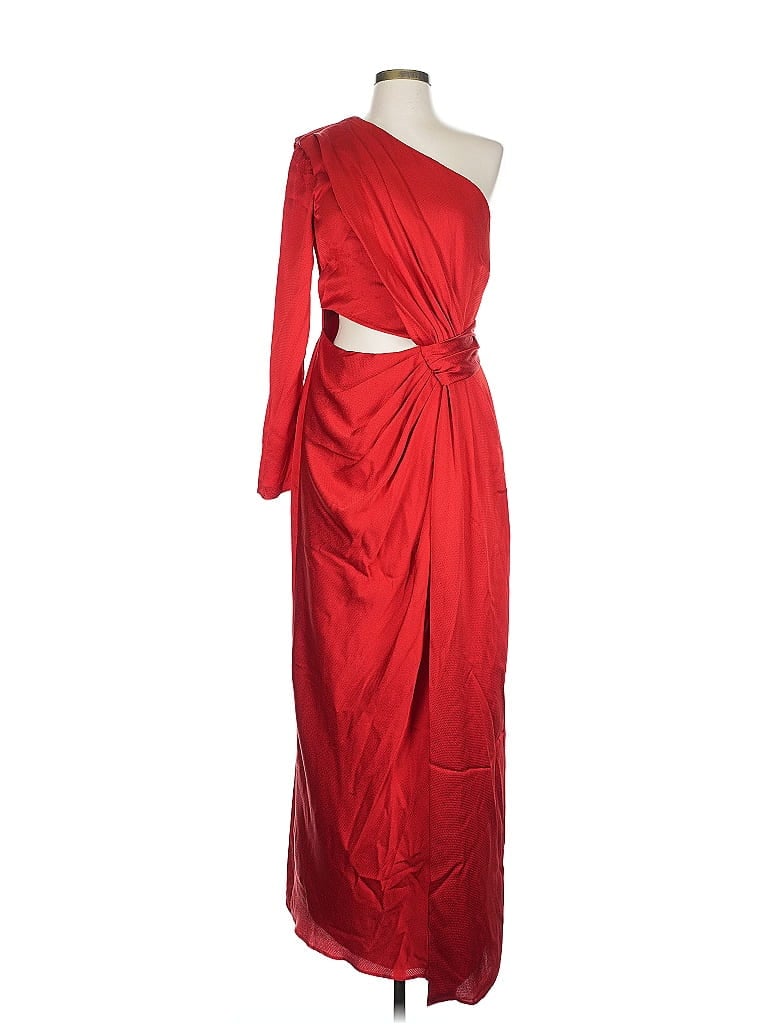 ML Monique Lhuillier 100% Polyester Red Cocktail Dress Size 10 - photo 1