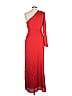 ML Monique Lhuillier 100% Polyester Red Cocktail Dress Size 10 - photo 2