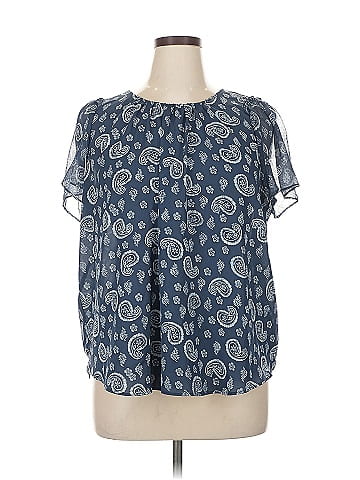 LC Lauren Conrad Short Sleeve Blouse (view 1)