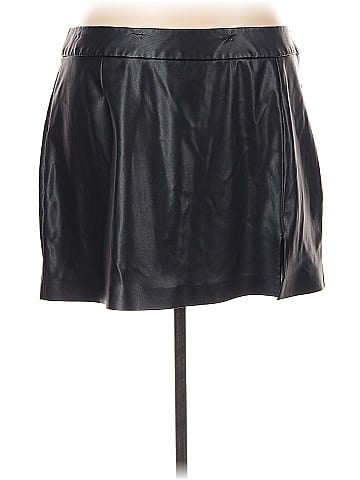 The Drop Faux Leather Skirt (view 1)