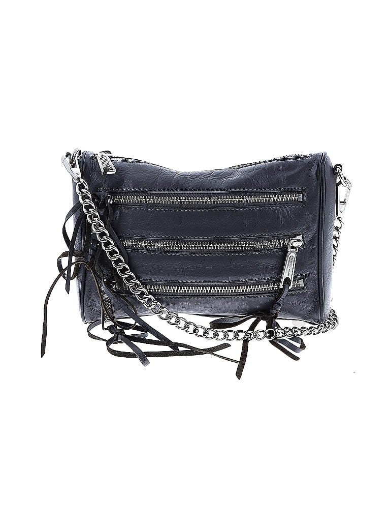 Rebecca Minkoff 100% Leather Blue Gray Leather Crossbody Bag One size - photo 1