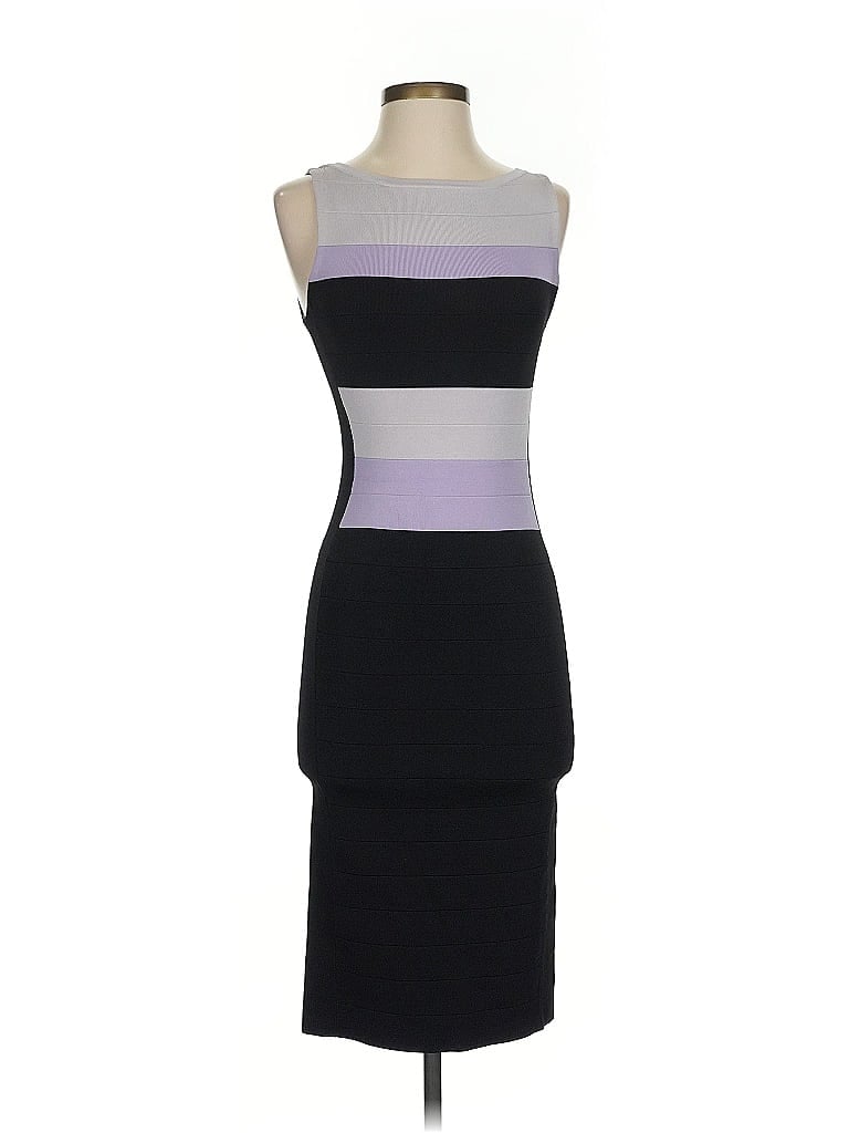 Karen Millen Color Block Purple Cocktail Dress Size 2 - photo 1