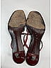 Gucci Burgundy Red Vintage Karung Sandal Heels Size 8 - photo 11
