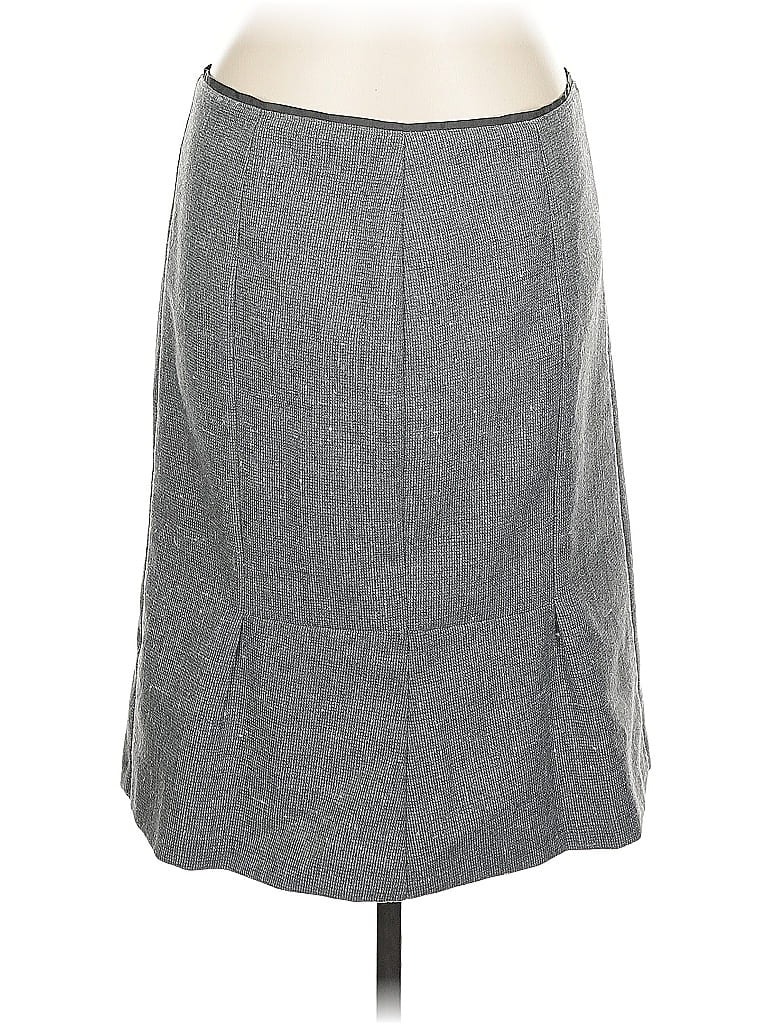 United Colors Of Benetton Chevron-herringbone Gray Formal Skirt Size EU (IT) 46 / US 10 - photo 1