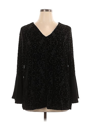 JM Collection Long Sleeve Blouse (view 1)