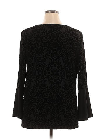 JM Collection Long Sleeve Blouse (view 2)