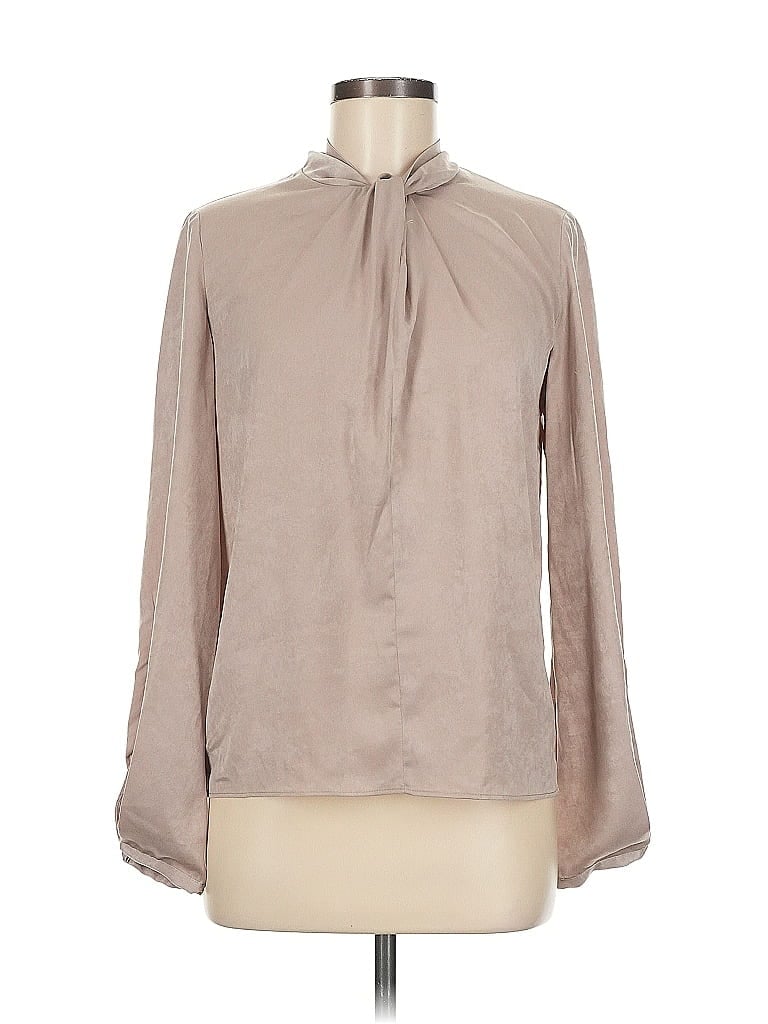 Keigan Tan Long Sleeve Blouse Size M - photo 1