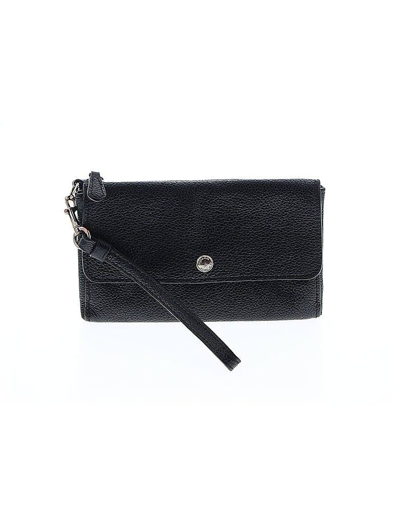 Coach 100% Leather Black Leather Wristlet One size - photo 1