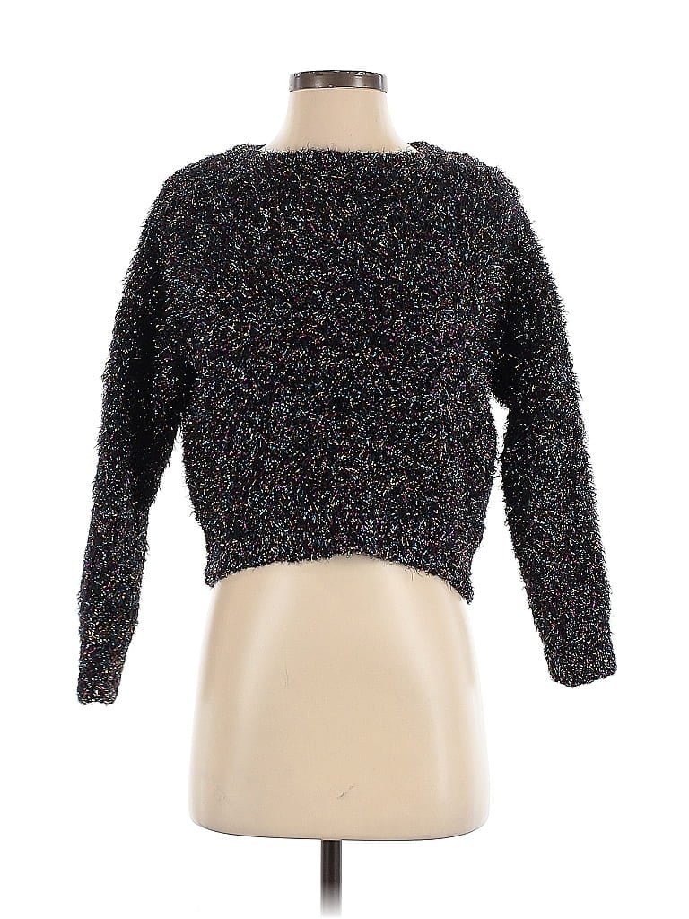 Pre-owned Wild Fable Pullover Sweater In Black