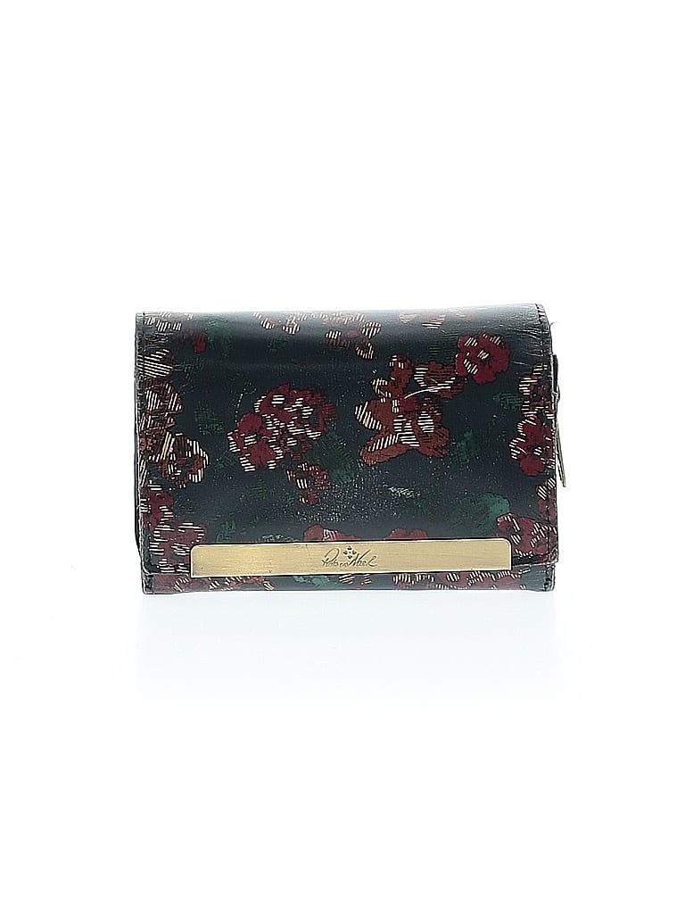Patricia Nash 100% Leather Floral Burgundy Blue Leather Wallet One size - photo 1