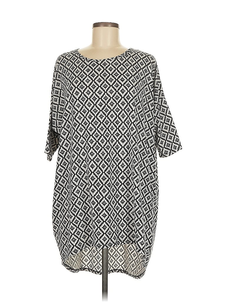 Pre-owned Lularoe Casual Dress In Silver
