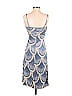 Mara Hoffman 100% Silk Paisley Blue Cocktail Dress Size S - photo 2