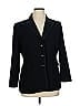 Doncaster Collection 100% Silk Black Silk Blazer Size 14 - photo 1