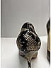 Jimmy Choo Animal Print Ivory Gold Leather Snake Embossed Pumps Size EU 39 - photo 5