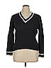 Foxcroft Stripes Black Pullover Sweater Size XL - photo 1