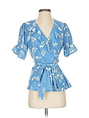 Allegra K Short Sleeve Blouse