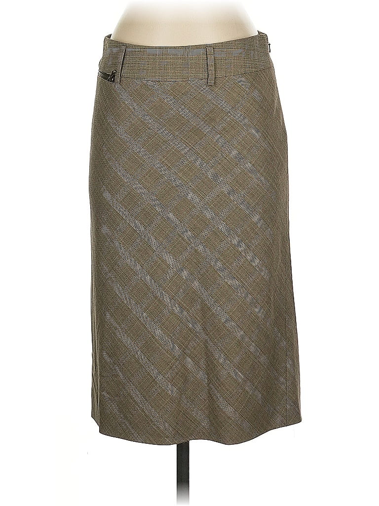 Worth Argyle Tan Formal Skirt Size 0 - photo 1