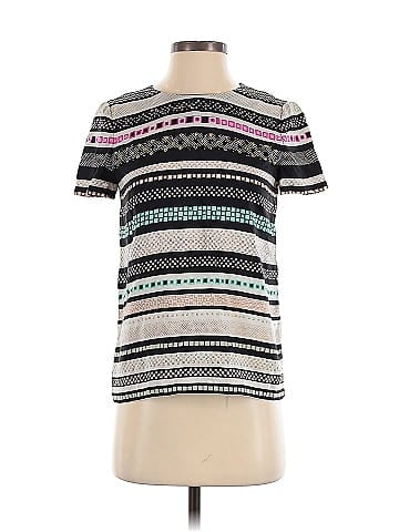 Diane von Furstenberg Short Sleeve Silk Top (view 1)
