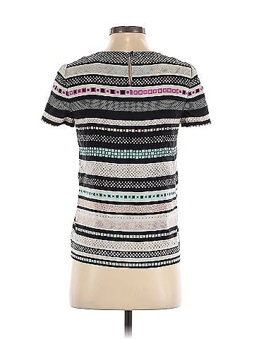 Diane von Furstenberg Short Sleeve Silk Top (view 2)