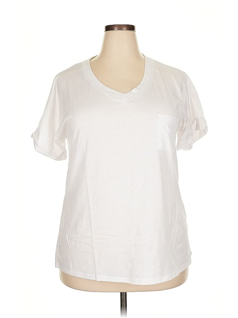 Pre-owned Miholl Short Sleeve T-shirt In White