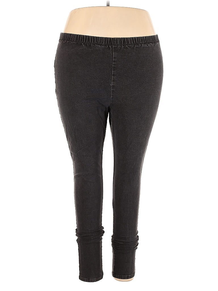 Pre-owned Woman Within Casual Pants In Gray