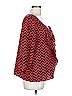 mYTH 100% Polyester Chevron-herringbone Red 3/4 Sleeve Blouse Size L - photo 4