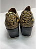 Chloé Animal Print Gold Yellow Embossed Leather Heels Size 7 - photo 5