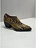 Chloé Animal Print Gold Yellow Embossed Leather Heels Size 7 - photo 10