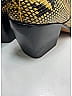 Chloé Animal Print Gold Yellow Embossed Leather Heels Size 7 - photo 3