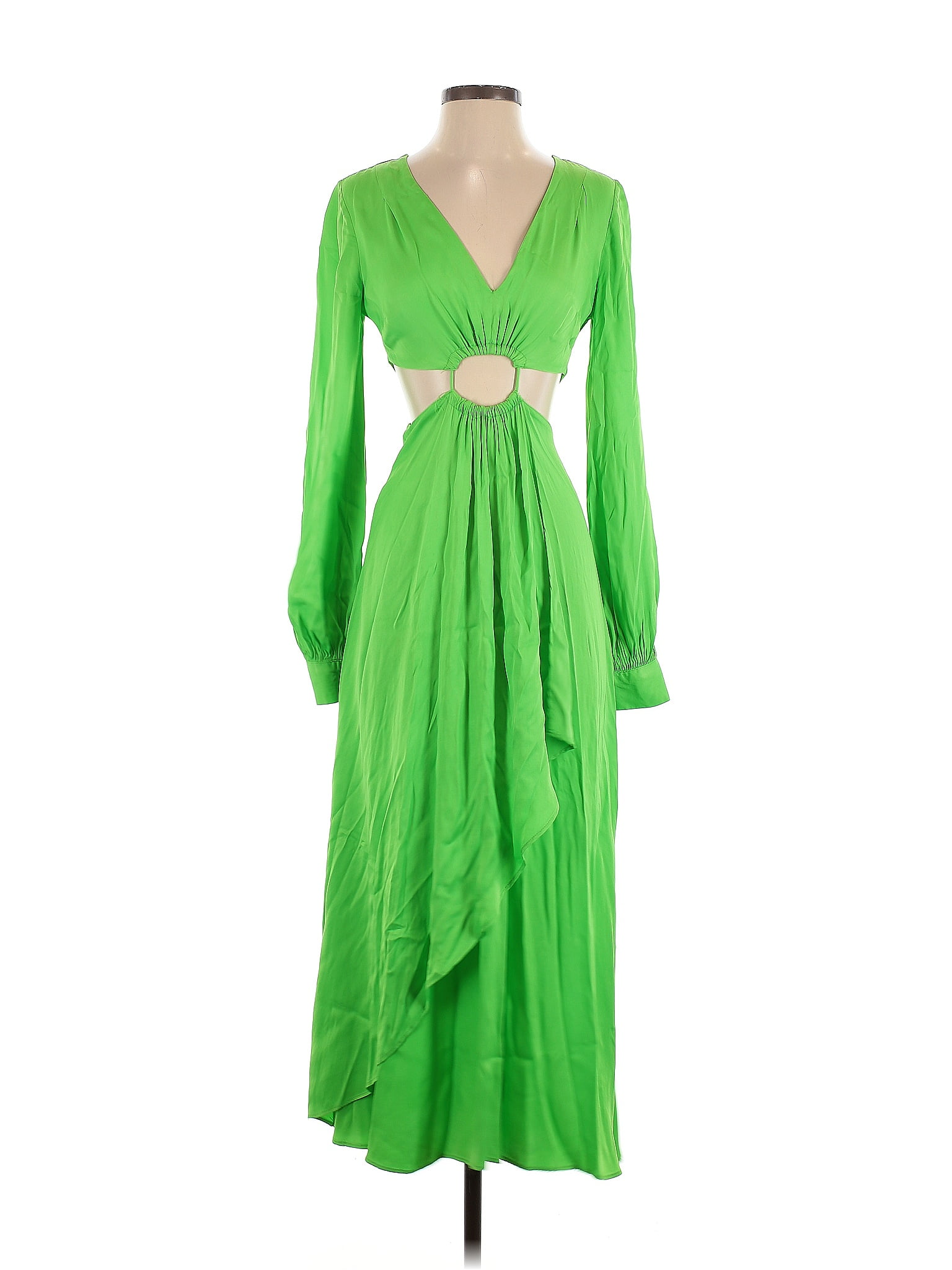 FARM Rio 100% Viscose Green Cocktail Dress Size XS
