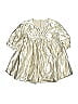 Halabaloo 100% Cotton Metallic Silver Dress Size 3T - photo 1