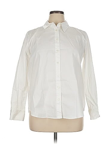 Ann Taylor Long Sleeve Button-Down Shirt (view 1)